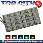 Topcity Car LED Interior Panel Lights 24SMD 5050 18LM Cold white - Car LED Interior Panel Lights